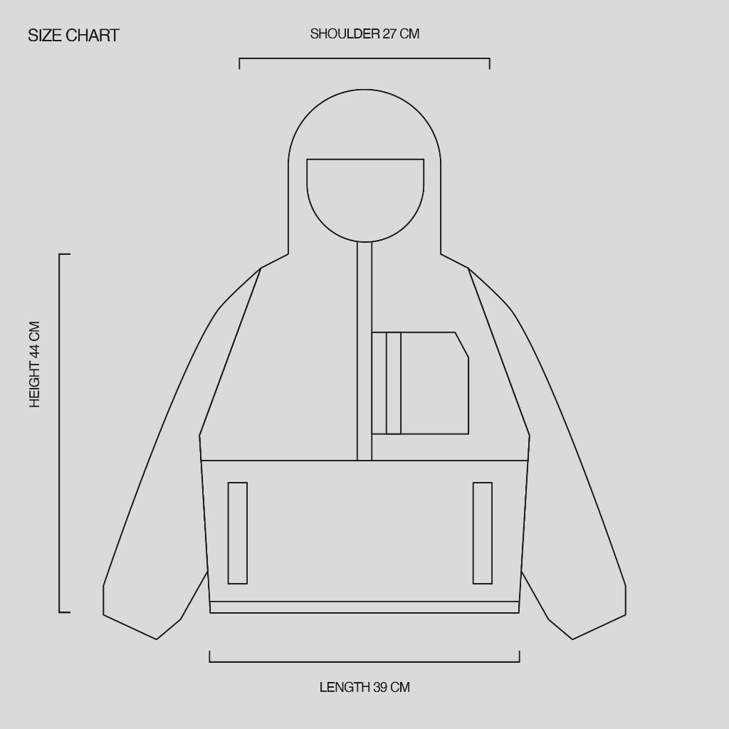 SUGACOAT STUDIOS - Sundae Fundae Anorak Jacket Black