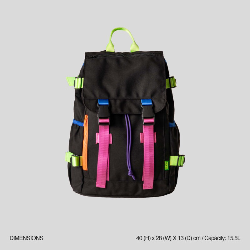 SUGACOAT STUDIOS - Youth Rucksack Large Black Pink