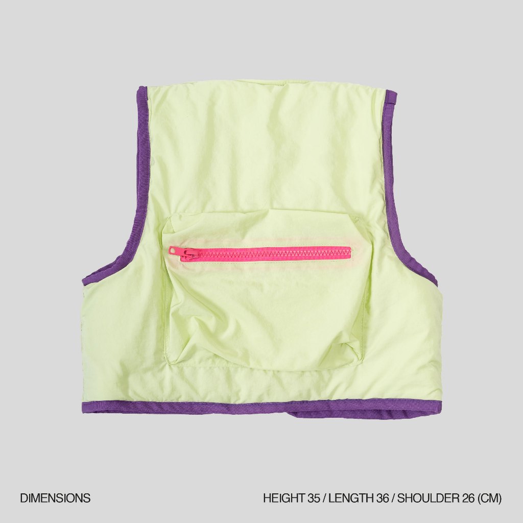 SUGACOAT STUDIOS - Popsicle Field Vest Lime