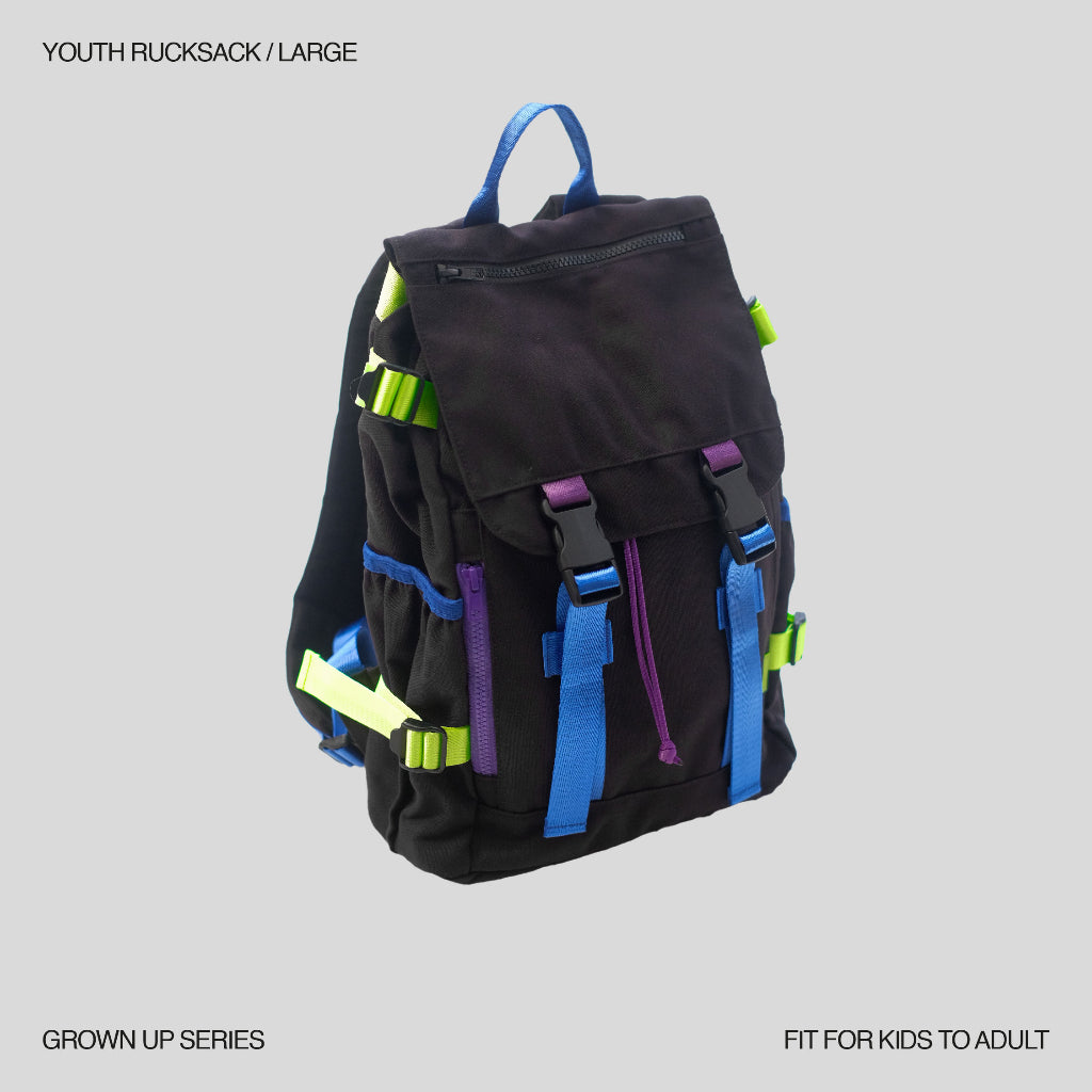 SUGACOAT STUDIOS - Youth Rucksack Large Black Blue