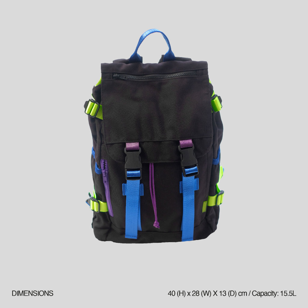 SUGACOAT STUDIOS - Youth Rucksack Large Black Blue