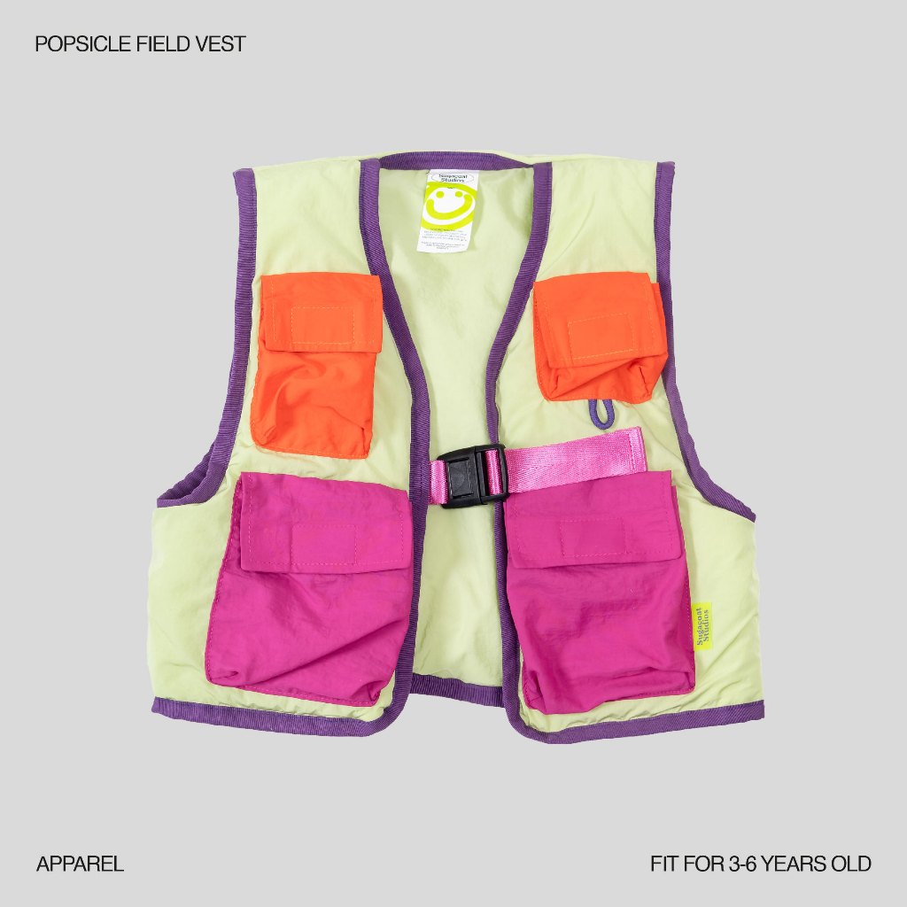 SUGACOAT STUDIOS - Popsicle Field Vest Lime