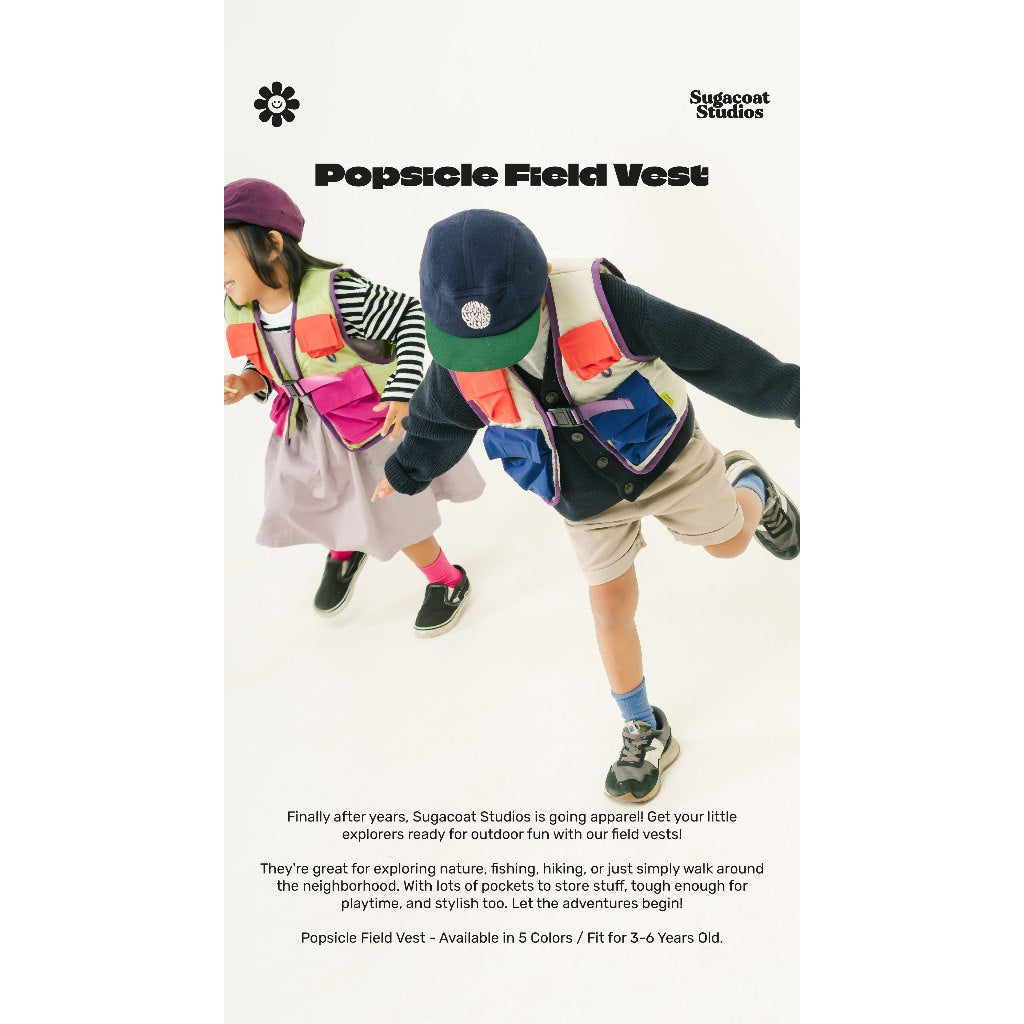 SUGACOAT STUDIOS - Popsicle Field Vest Lime