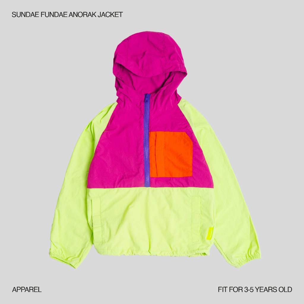 Sundae Fundae Anorak Jacket Lime