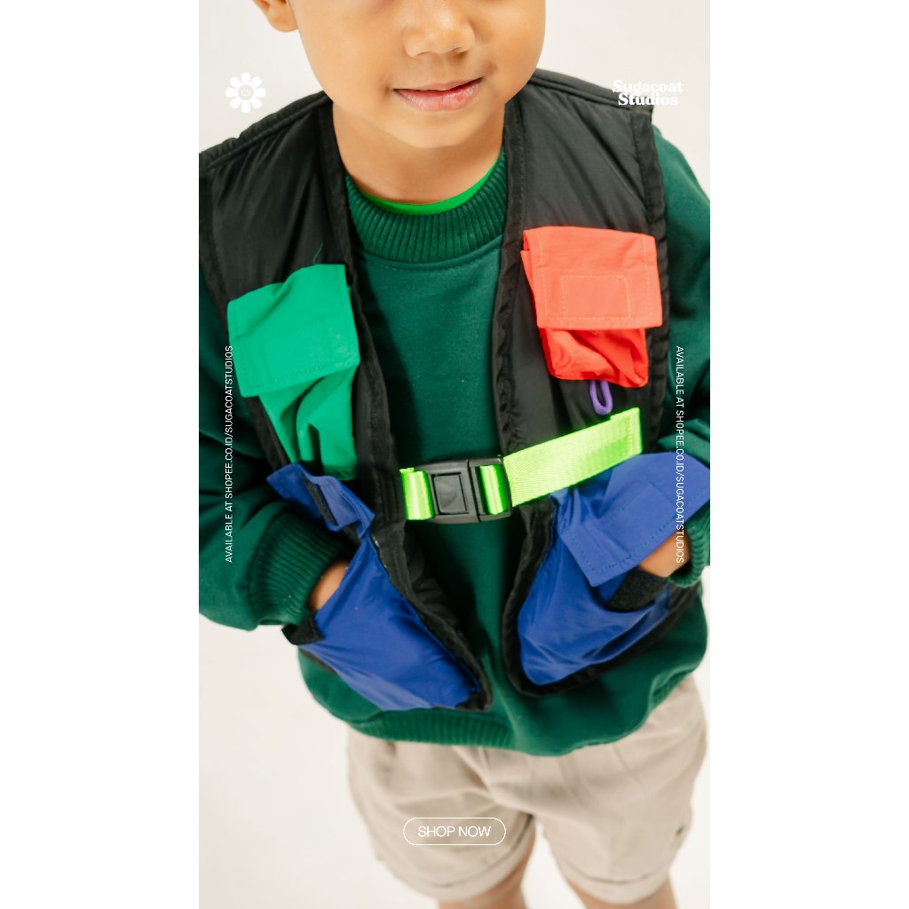SUGACOAT STUDIOS - Popsicle Field Vest Black