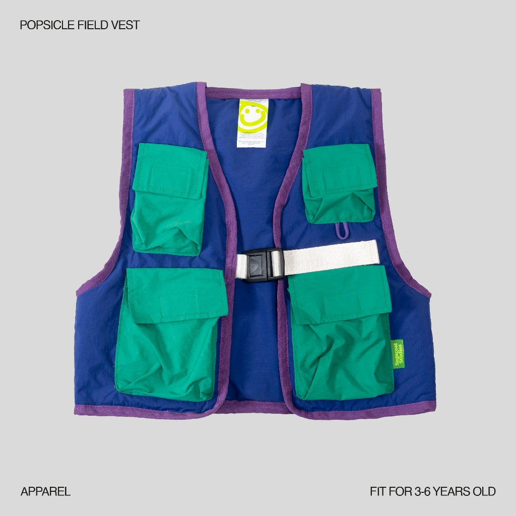 SUGACOAT STUDIOS - Popsicle Field Vest Blue